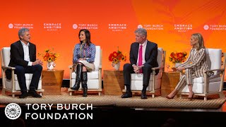 Steve Case, Dina Powell, Tom Montag \u0026 Tory Burch: Leading with Purpose | Embrace Ambition Summit