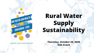 Side Event: Rural Water Supply Sustainability - Oct. 29