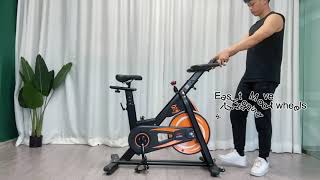 Leikefitness Indoor Cycling Bike With Bluetooth Smart Stationary Magnetic Resistance Exercise Bike