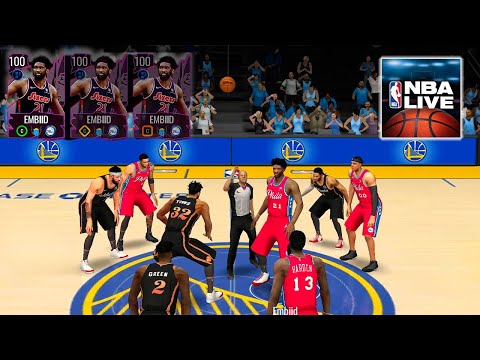 NBA LIVE Baloncesto móvil 23 Jugabilidad para Android n.° 14 Embiid 100