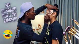 MY HUSBAND DOES MY MAKEUP | The Ndlovu’s Uncut