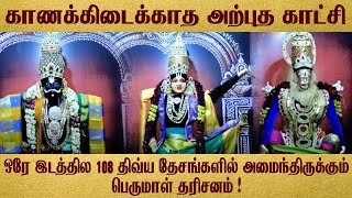 காணக்கிடைக்காத அற்புத காட்சி | 108 திவ்ய தேசங்களில் அமைந்திருக்கும் பெருமாள் தரிசனம்  ஒரே இடத்தில்!