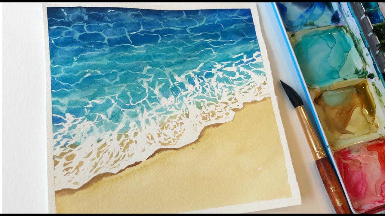 Sea Waves Painting Tutorial Creativeline