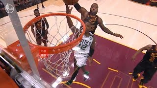 LeBron James OWNS Terry Rozier With The Superman Chasedown Block！