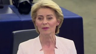 Ue, la neoeletta presidente della Commissione von der Leyen: \