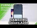 How to Repair Memory Card in SAMSUNG Galaxy A20e - Format SD Card