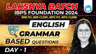 Grammar Based Questions For Bank Exams | Bank Exams English 2024 | Day-1 | By Saba Ma'am