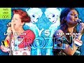 Frozen NL & BE - Laat het gaan/Laat het los (Willemijn Verkaik en Elke Buyle) Vergelijking video