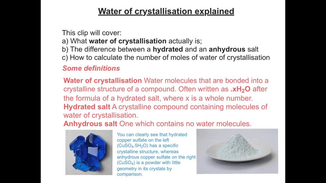 Crystallisation Definition Lesson Explainer Filtration And