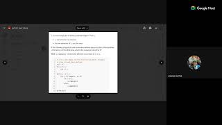 Python - TA session 21st October