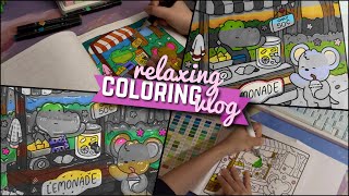 relaxing coloring vlog