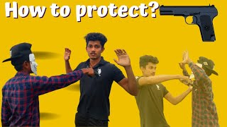 How To Defend Against A Gun To The Face | Self Defense Techniques by DHEV_DISSANAYAKE  STREET FIGHT
