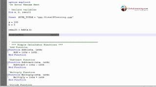 VB Scripting - Using Procedures - Part 4