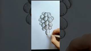 Bunch of Grapes 🍇 Drawing #shorts | How to draw grapes | #shorts |