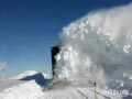 train rail road crossing in north dakota vs. snow and ice