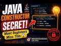 The Java Constructor Secret Every Beginner Misses