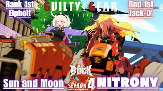 GGST➤Rank 1st Elphelt / エルフェルト [ Sun and Moon ] vs Rank 1st Jack-O' / ジャックオー [ NITRONY ]