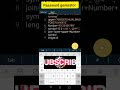 password generator in python | Python coding to generate password #shorts #python #Python code