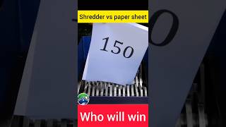 Shredder vs paper sheets who will wkn #machine #hydraulictechnology #shredder #information