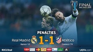 Реал Мадрид 1:1 Атлетико Мадрид (5:4 по пенальти) | Финал ЛЧ 2016 ОБЗОР HD