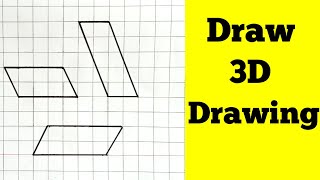 3D Trick Art On Paper || 3D drawing