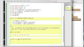 Greenfoot Lesson 26 - Simple platform game Part 1