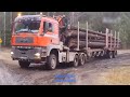 Dangerous Fastest Big Logging Wood Truck Operator Skill  Heavy Equipment Truck Fails At The Working