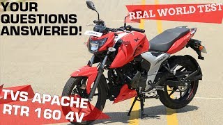Tvs New Apache Rtr 160 4v Quick Review Mileage Test On Highway Shocking Result Tvs New Apache Rtr 160 4v Quick Review Mileage Test On Highway Shocking Result