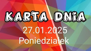 Tarot 🌻Karta dnia 27.01.2025 🌻Poniedziałek🌻 Wszystkie znaki zodiaku