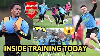 ✅ Jurrien Timber & Declan Rice INSIDE ARSENAL TRAINING Thomas Partey Back In BUSINESS Today!🔥