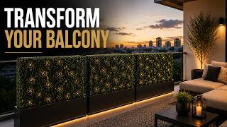 Transform Your Balcony in Minutes | Luxury Hedges – Premium Artificial Privacy Screens