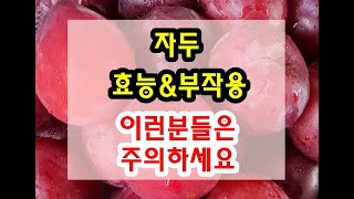 자두 효능과 부작용 잘 알고 드셔야해요~