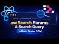 08. Search Params and useSearchParams Hook | React Router DOM | Coderz Area
