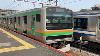 E231系1000番台横コツK-15編成 JR東海道線普通熱海行き 湯河原駅(JT-20)発車