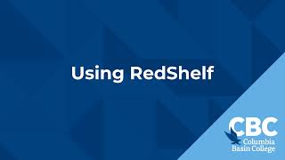 Using RedShelf for E-Textbooks