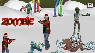 Zombie attack in snow field || Short Animation Clips || By Jaci TV