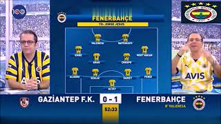 Gaziantep 1 Fenerbahçe 2 FB TV Spikerlerinin Tepkileri. #gaziantepfk #fenerbahçe