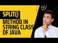 split() method  string class Java | java methods | split method | java tutorial | java split method