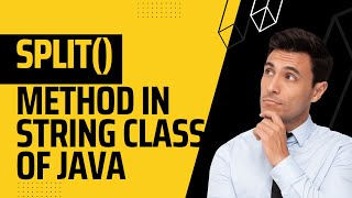 split() method string class Java | java methods | split method | java tutorial | java split method