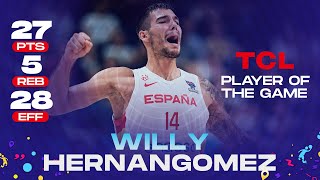 Willy HERNANGOMEZ 🇪🇸 | 27PTS | 5REB | 29 EFF | TCL Player of the Game vs. Finland