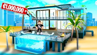 NAJDROŻSZY DOM NA PLAŻY w ROBLOX! *20,000 ROBUX* (Mega Mansion Tycoon)