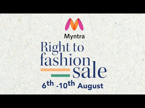 La venta Right To Fashion está en marcha | Venta Myntra | Myntra