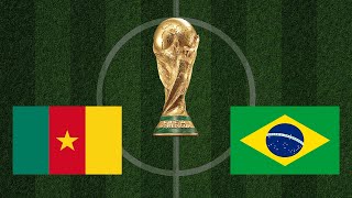Brazil vs Cameroon | FIFA Qatar World Cup 2022 | Realistic Simulation | eFootball PES Gameplay