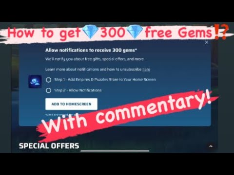 Empires & Puzzles : with Commentary  :  300 Gems Offer : How to Get it ⁉️
