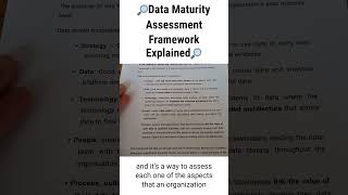 🔎 Data Maturity Assessment Framework Explained