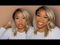 Hmmm.. Outre Melted Hairline Lace Front Wig - Sabrina Wig Review | SamsBeauty