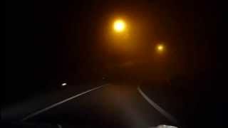 深夜　霧の箱根新道　Midnight foggy road (Hakone-Shindou)