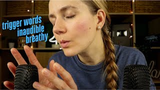 ASMR Ear to Ear ✨ Breathy ✨ Trigger Words ✨Inaudible Whispers (200% Sensitive \u0026 Close Up)