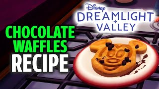 Chocolate Waffles Recipe - Disney Dreamlight Valley (⭐⭐⭐⭐ Meal Cooking Guide)