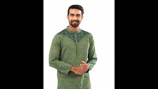 Men's Green Panjabi | Exclusive Designs | Le Reve | lerevecraze.com